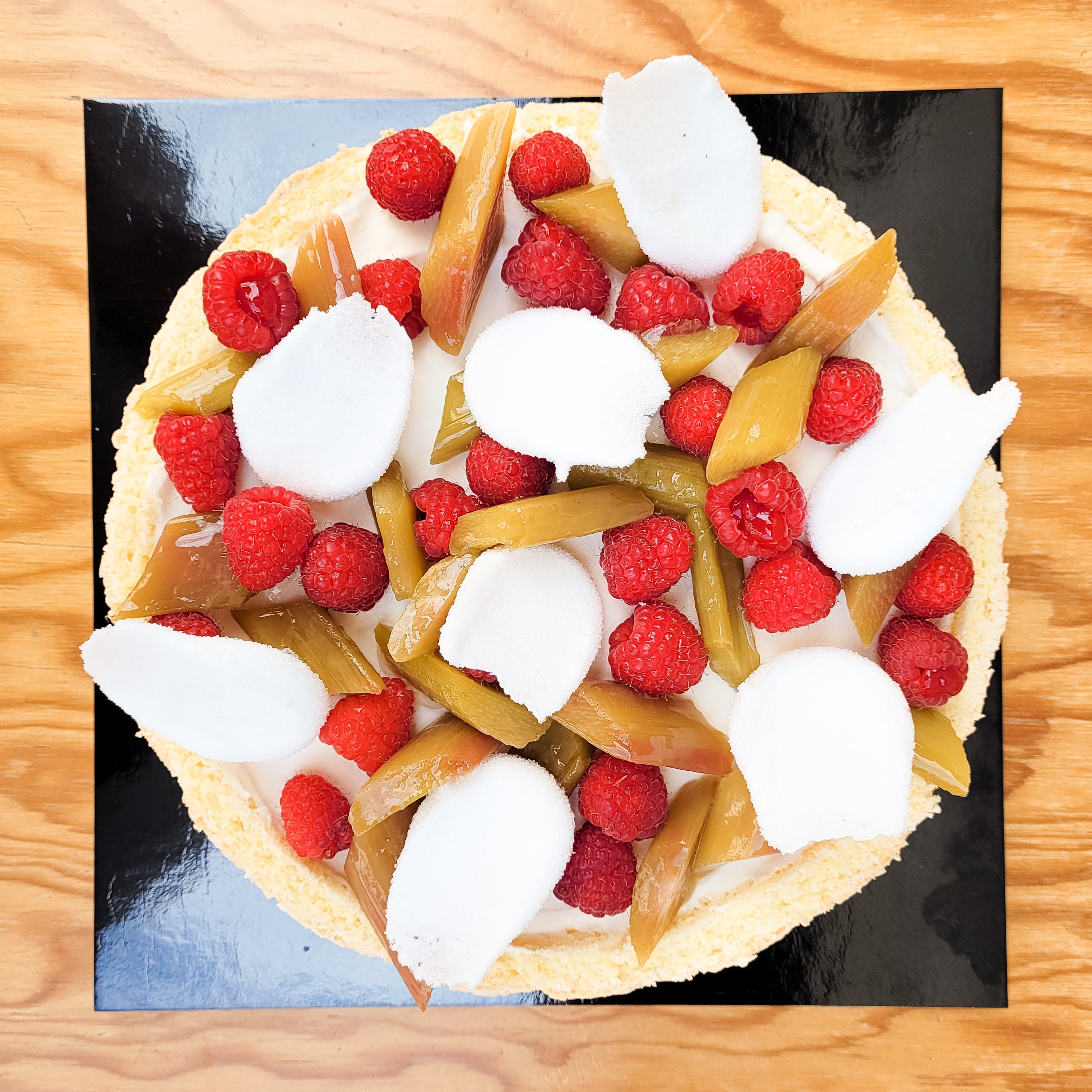 Charlotte Framboise Rhubarbe Yaourt Ernest Pâtisserie Chambéry