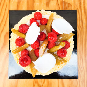 Charlotte Framboise Rhubarbe Yaourt
