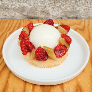 Charlotte Framboise Rhubarbe Yaourt Ernest Pâtisserie Chambéry